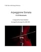 Arpeggione Sonata II & III (Cello Solo with String Orchestra) Orchestra sheet music cover